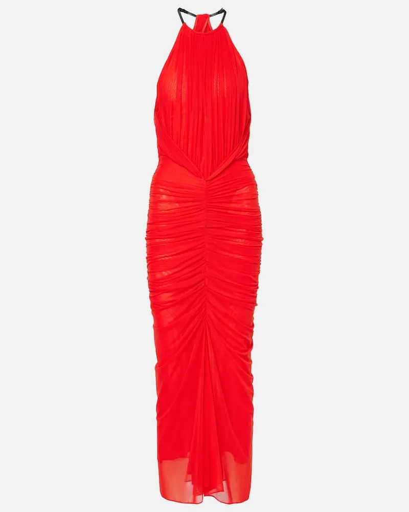 Thierry Mugler Midikleid Rot