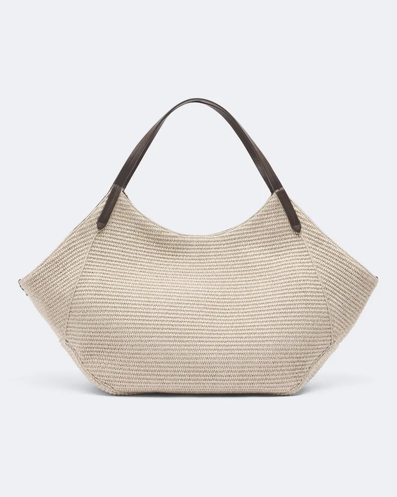 Brunello Cucinelli Wendbarer Shopper Braun