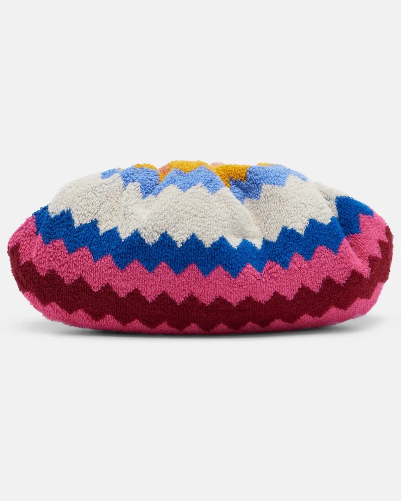 Missoni Clutch Zig Zag Small aus Frottee Multicolor