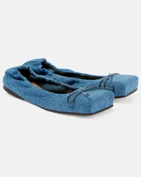 Jacquemus Ballerinas Les Ballerines aus Denim Blau