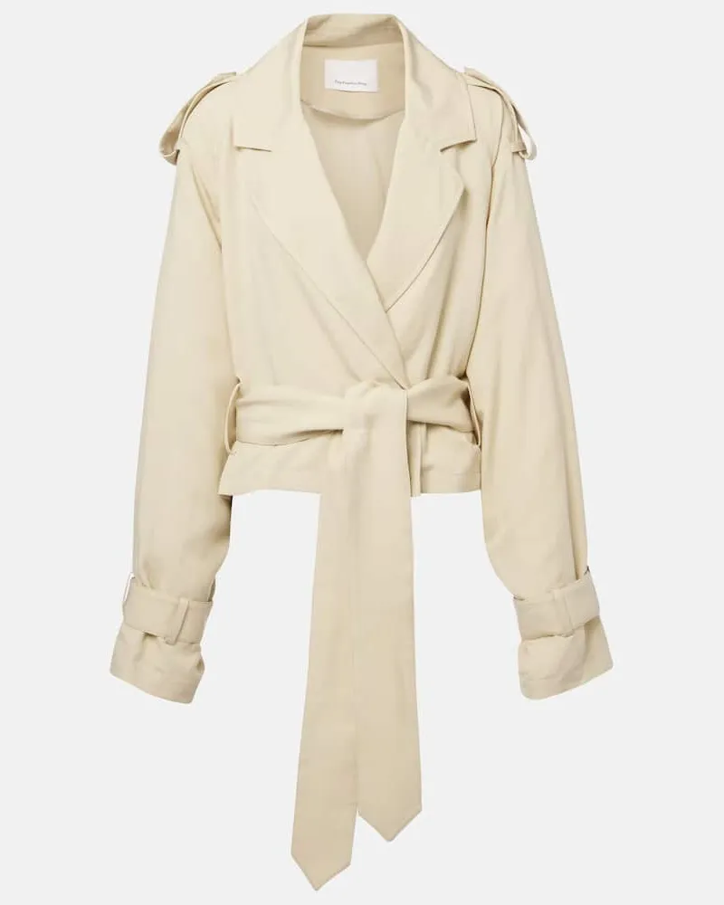 FRANKIE Shop Cropped-Trenchcoat Simona Beige