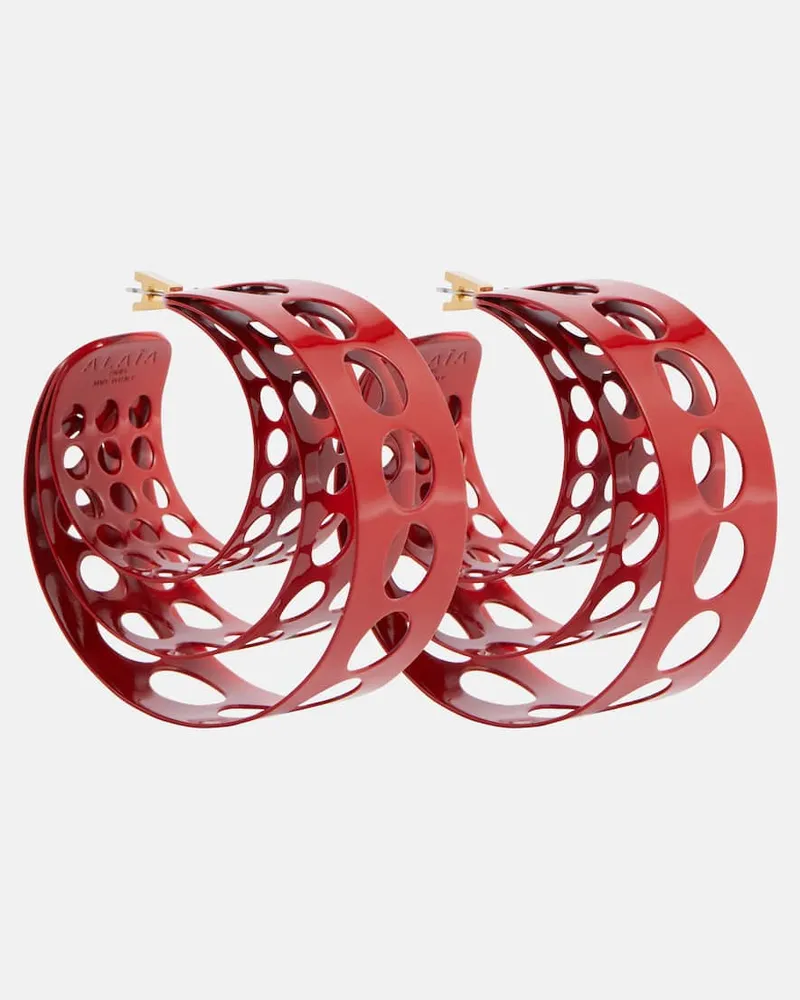 Alaïa Alaïa Ohrringe Medium Rot