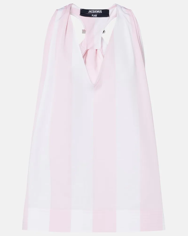 Jacquemus Top Norma aus Baumwollpopeline Rosa
