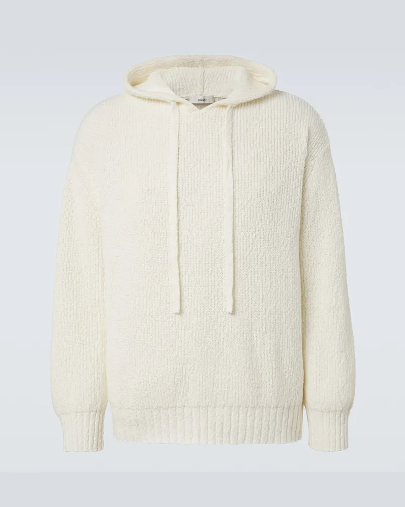 COMMAS Hoodie aus Baumwolle Weiß