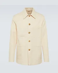 Loro Piana Jacke Kora aus Baumwolle Weiss