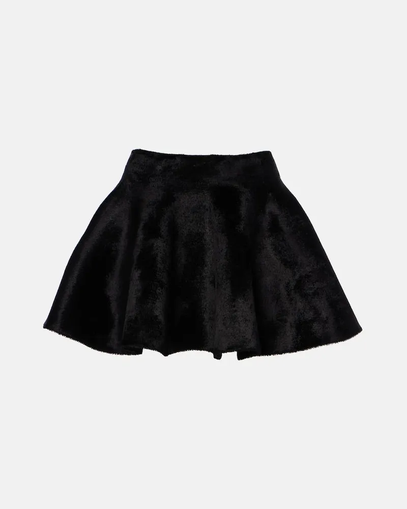 Alaïa Alaïa Minirock aus einem Wollgemisch Schwarz