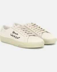 Saint Laurent Sneakers Court Classic SL/06 aus Canvas Weiss