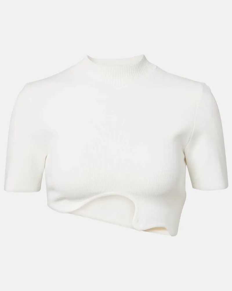 Christopher Esber Cropped-Top Maparadita aus Jersey Weiß