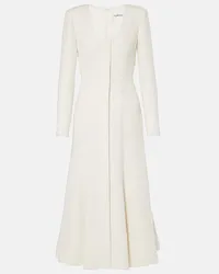 Roland Mouret Midikleid aus Boucle Weiss