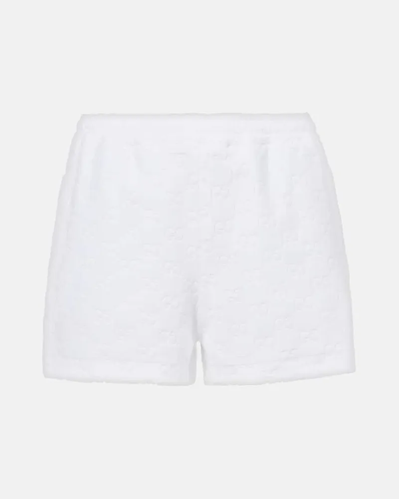 Gucci Shorts GG aus Frottee Weiã