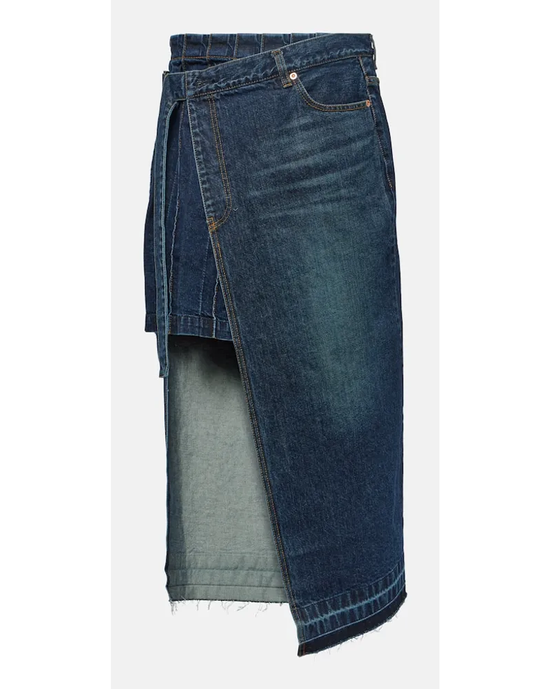 Sacai Jeansrock Blau