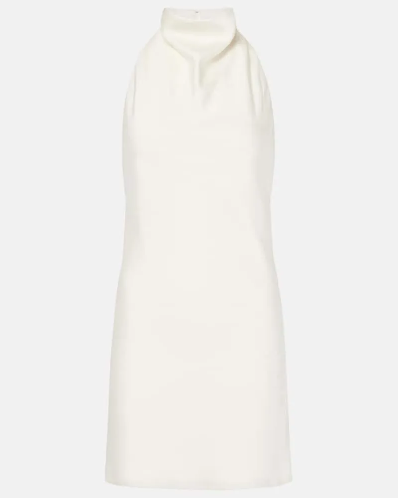 ROTATE Birger Christensen Minikleid aus Satin Weiß