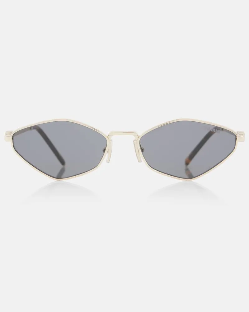 Miu Miu Cat-Eye-Sonnenbrille Miu Regard Gold