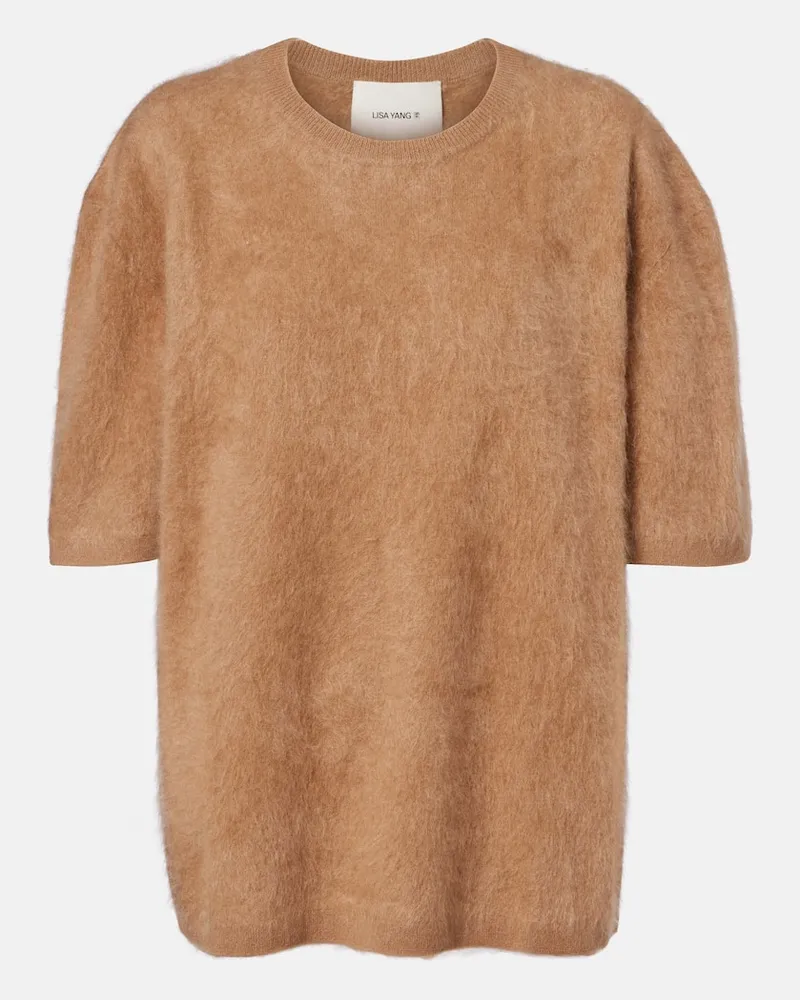 Lisa Yang Pullover Maren aus Kaschmir Beige