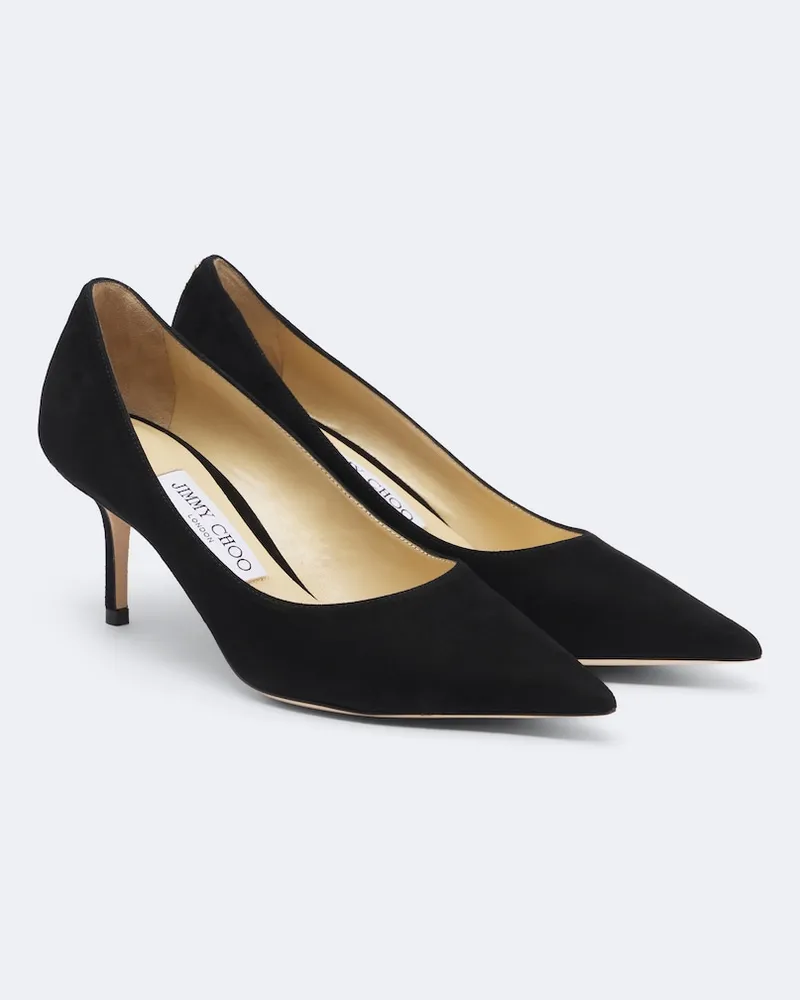 Jimmy Choo Pumps Love 65 aus Veloursleder Schwarz
