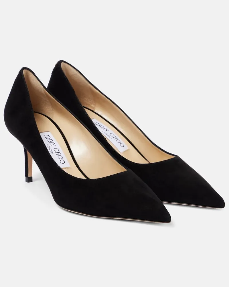 Jimmy Choo Pumps Love 65 aus Veloursleder Schwarz
