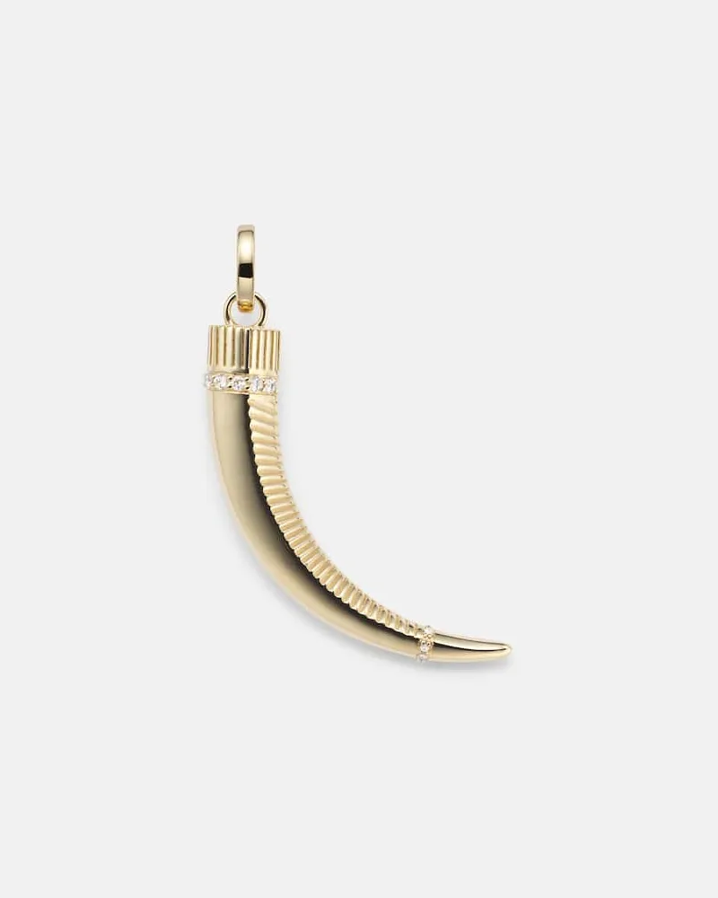 FOUNDRAE Anhänger aus 18kt Gelbgold mit Diamanten Gold