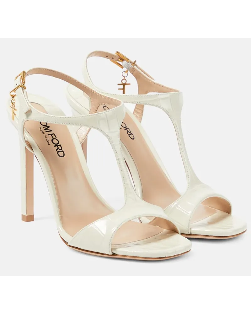 Tom Ford Sandalen Angelina aus Leder Nude
