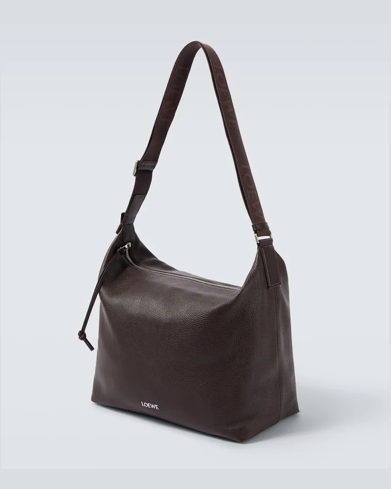 Loewe Crossbody Bag Cubi aus Leder Braun