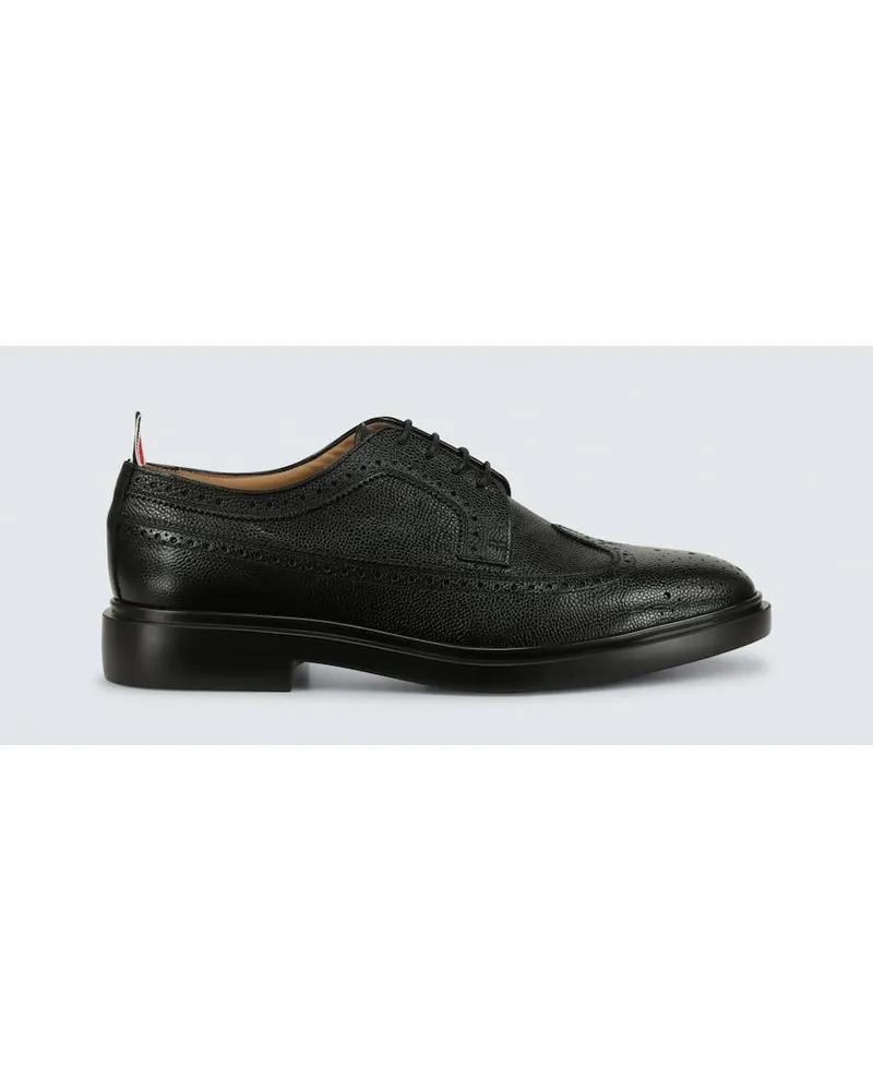 Thom Browne Schnuerschuhe aus Leder Schwarz