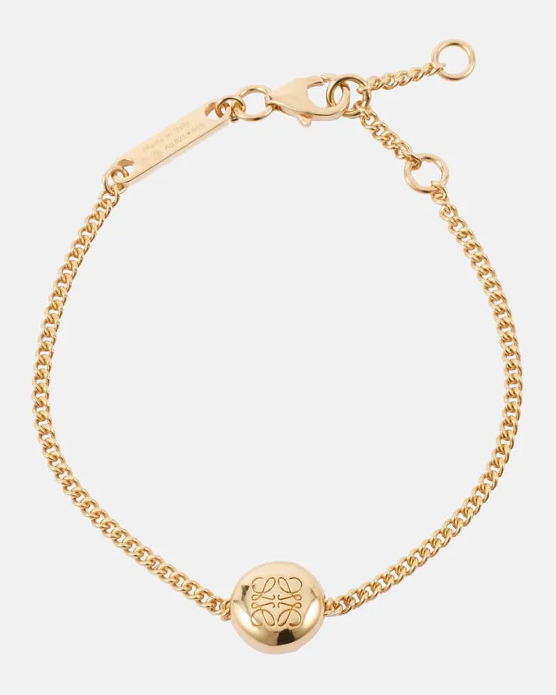 Loewe Armband Anagram Pebble aus Sterlingsilber Gold
