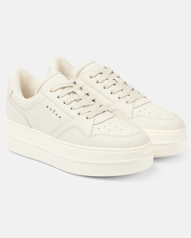 Hogan Sneakers Skyscraper aus Leder Weiß