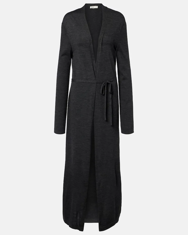 KHAITE Cardigan Alek aus Wolle Grau