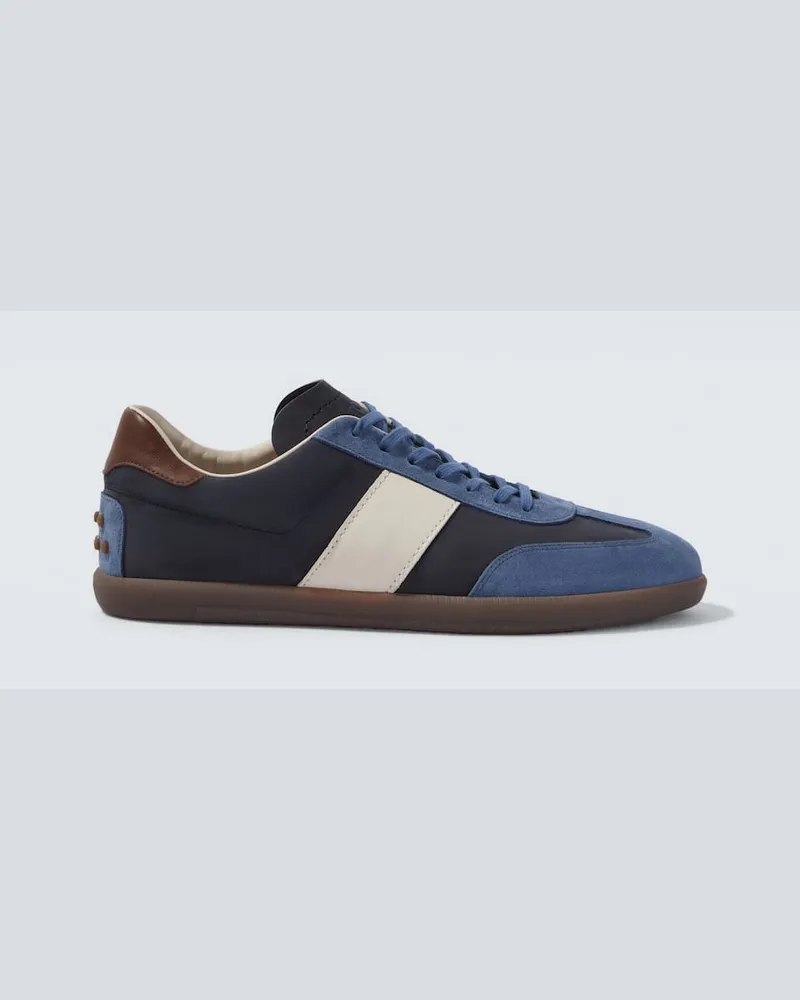 TOD'S Sneakers Tabs aus Veloursleder Blau