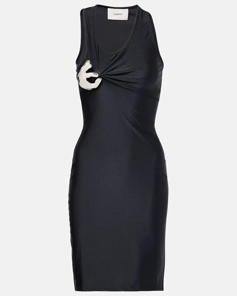 COPERNI Minikleid Emoji aus Jersey Schwarz
