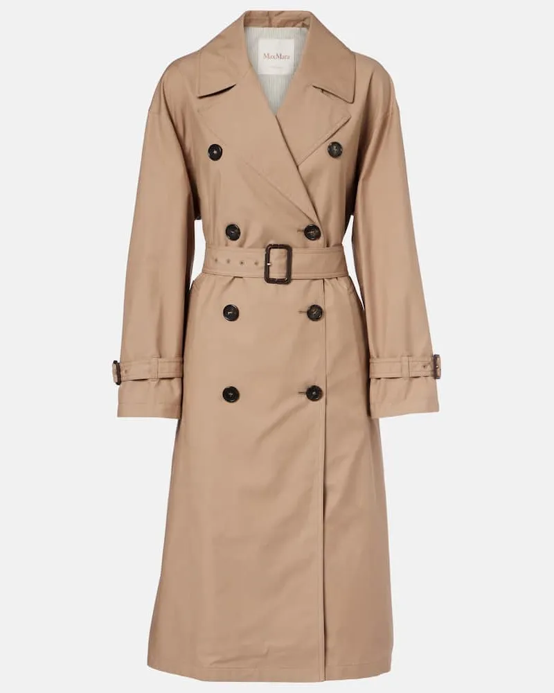 Max Mara Trenchcoat Fiorito aus Twill Beige