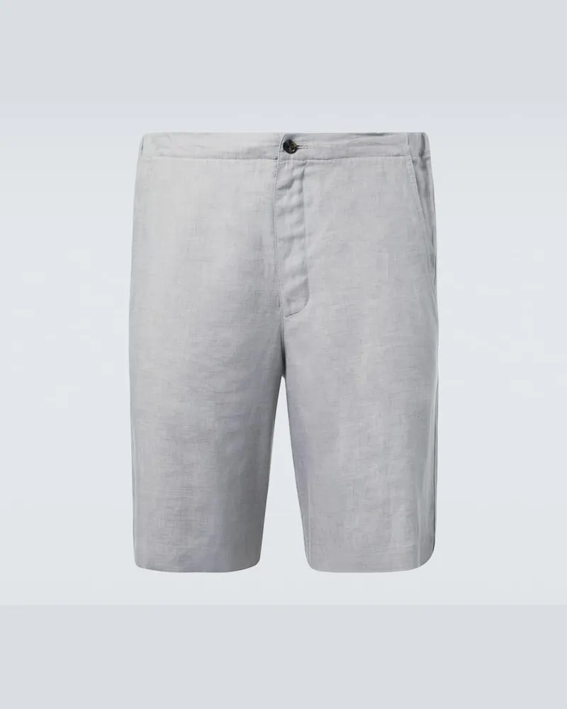 Loro Piana Bermuda-Shorts Nolan aus Leinen Grau