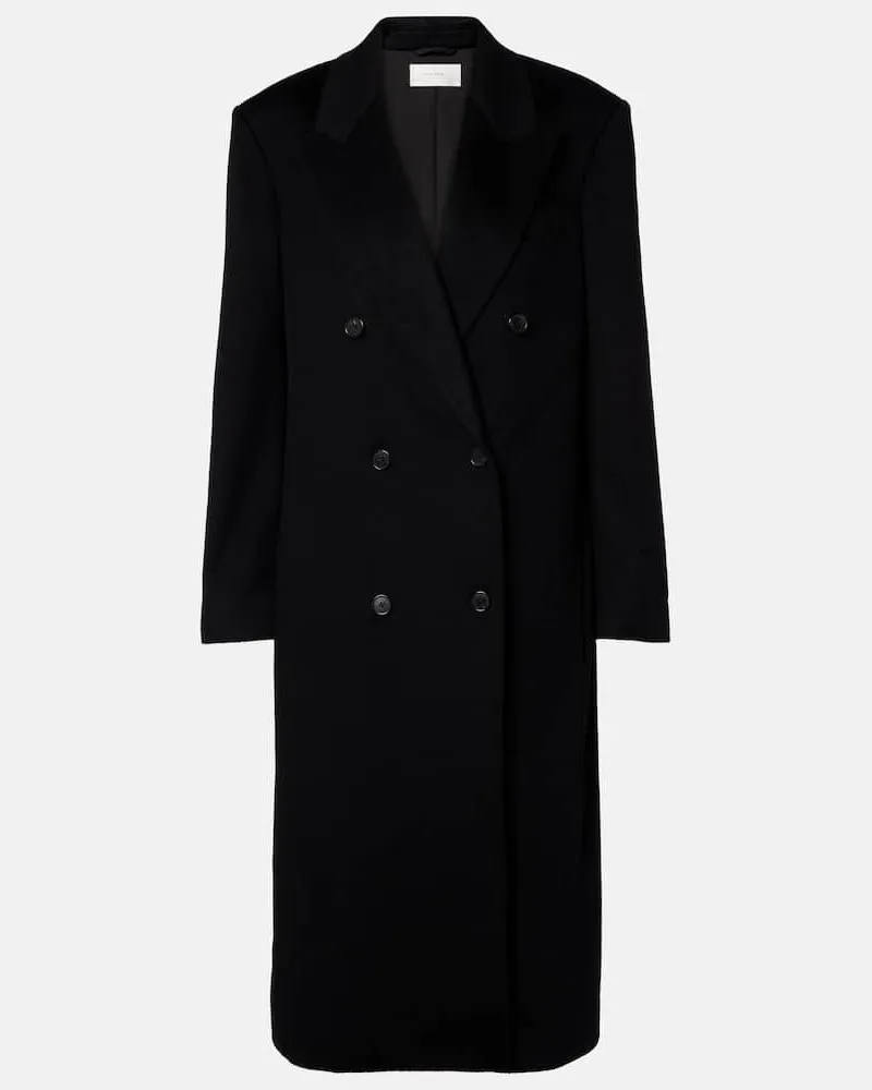 The Row Mantel Sandes aus Kaschmir Schwarz