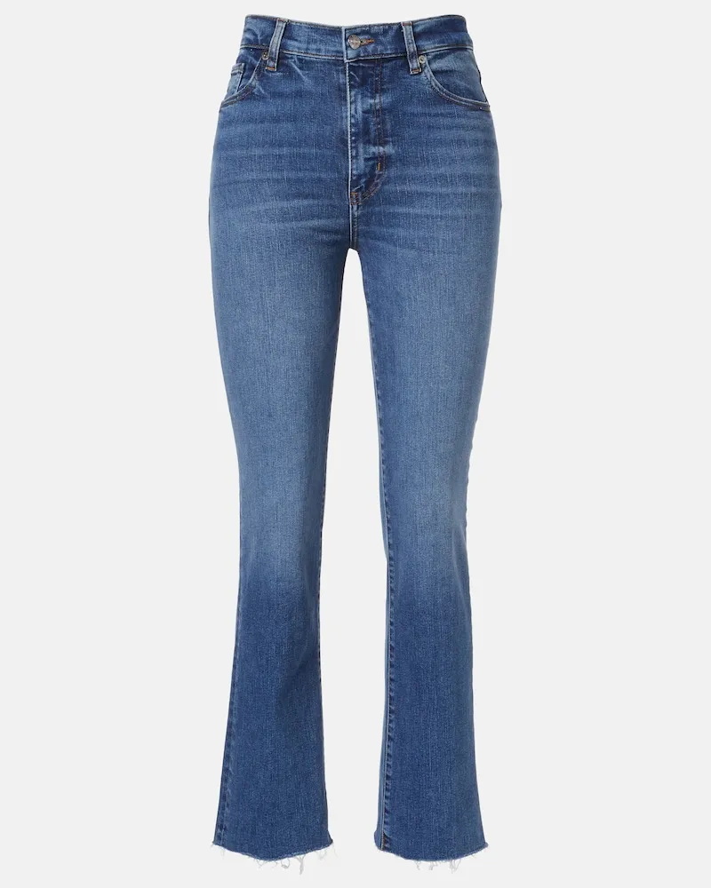 Frame Denim Straight Jeans Le Sleek Blau