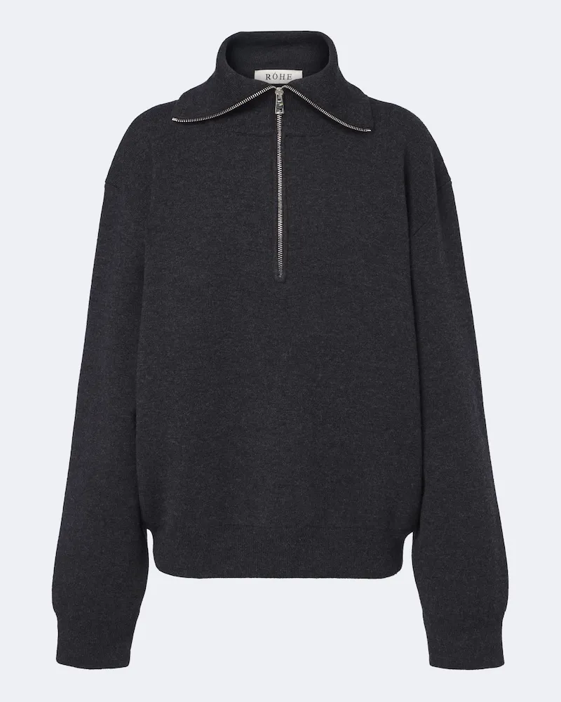 Róhe Róhe Pullover aus einem Woll- und Kaschmirgemisch Grau