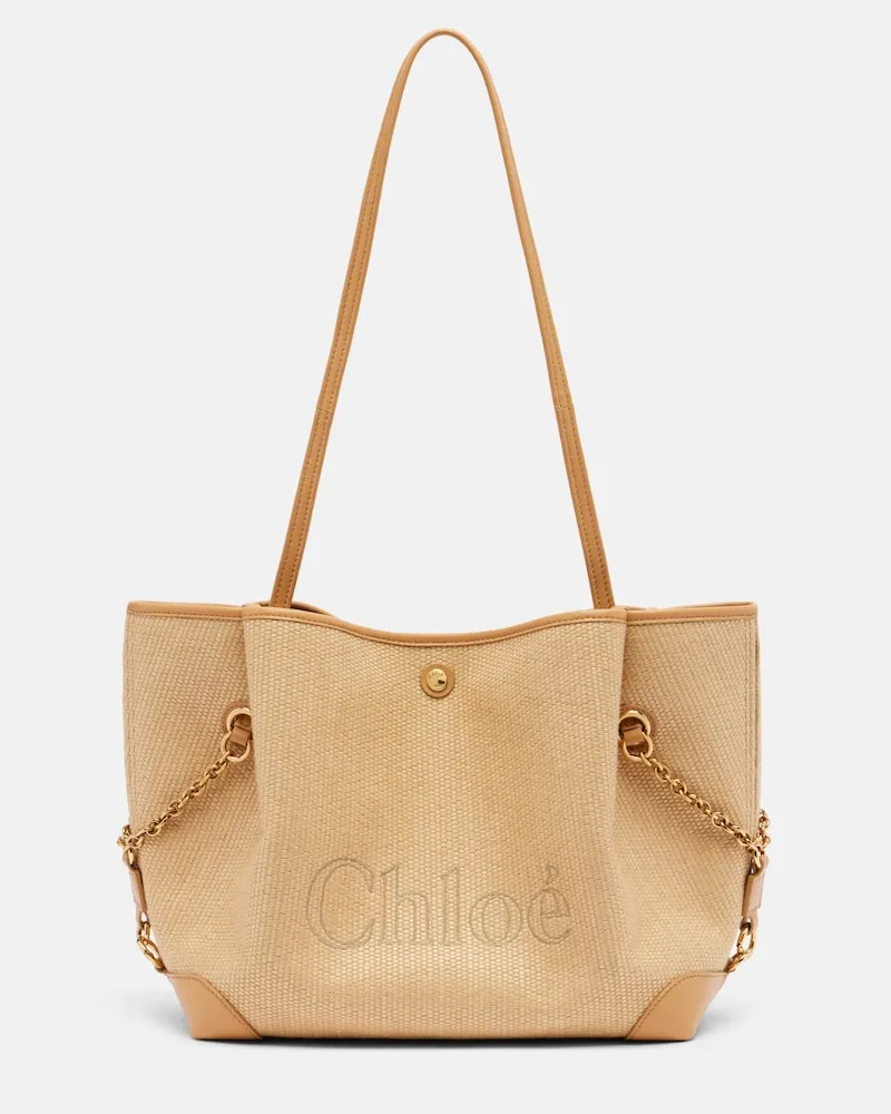 Chloé Chloé Tote Bag Chloé Clover Medium Beige