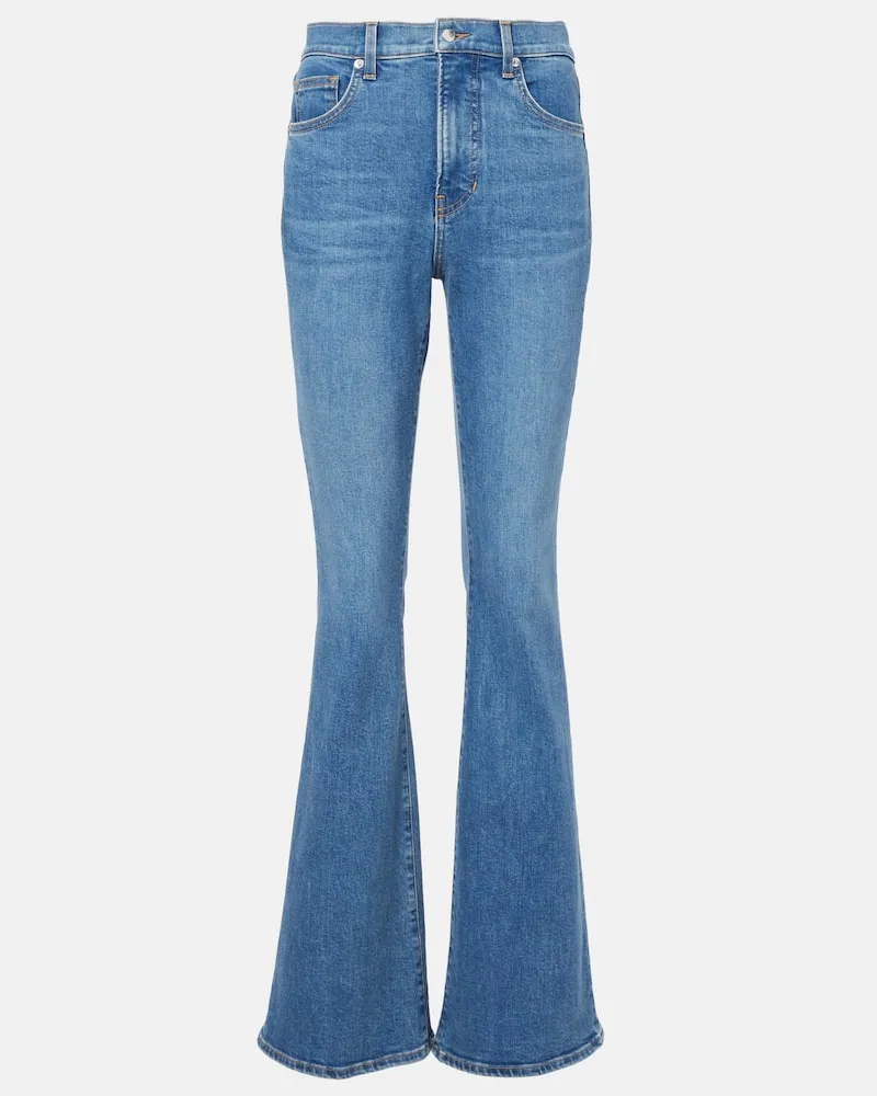 Veronica Beard High-Rise Flared Jeans Beverly Blau