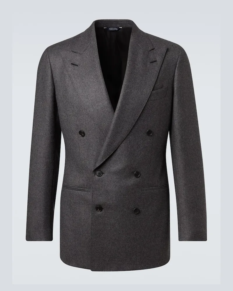 SAMAN AMEL Anzugjacke aus Wolle Grau