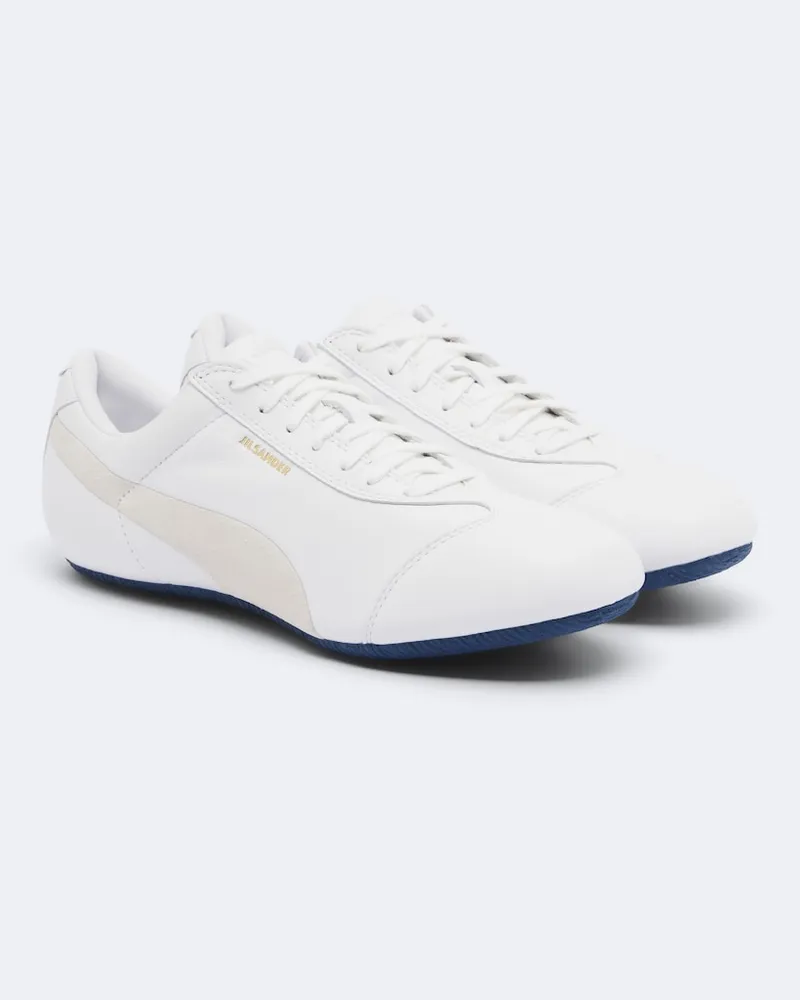 Jil Sander X Puma Sneakers Speedcat aus Leder Weiß