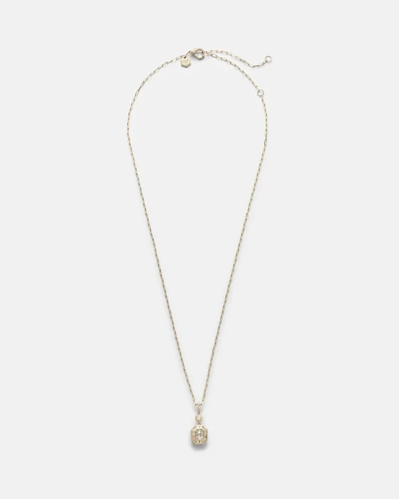 SHAY Halskette Bezel Illusion aus 18kt Gelbgold mit Diamanten Gold