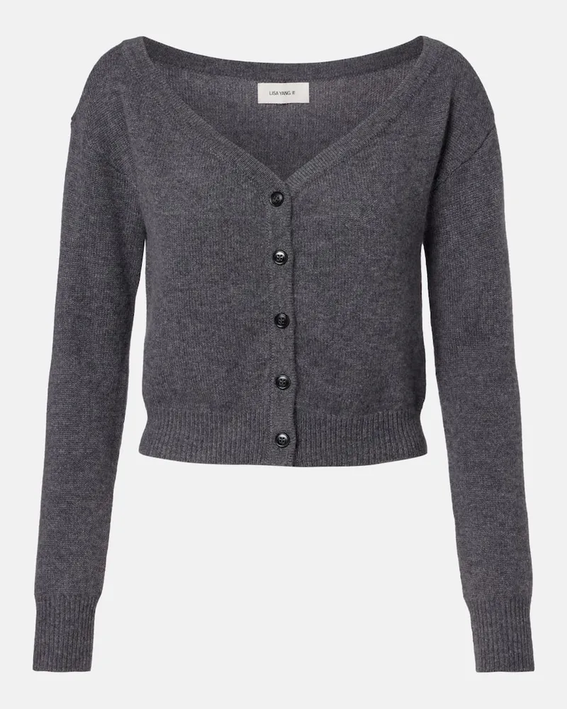 Lisa Yang Cardigan Beata aus Kaschmir Grau