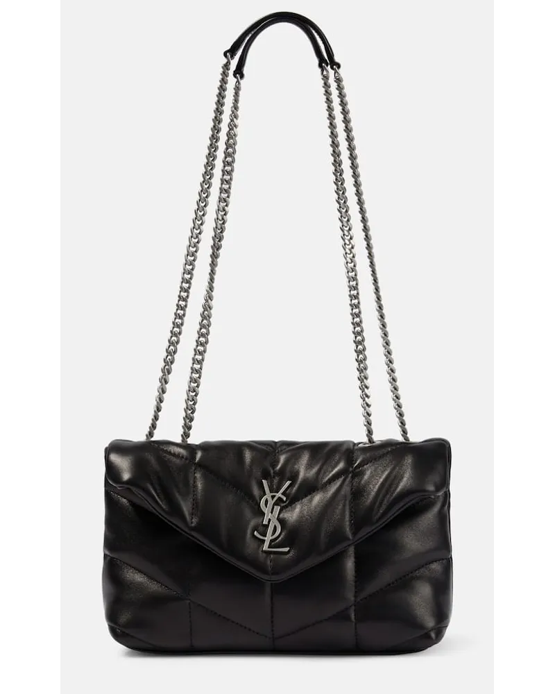 Saint Laurent Schultertasche Puffer Toy aus Leder Schwarz