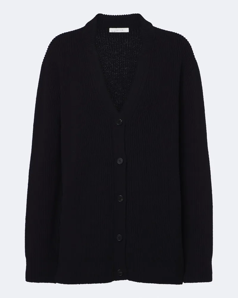 The Row Cardigan Oron aus Wolle Schwarz