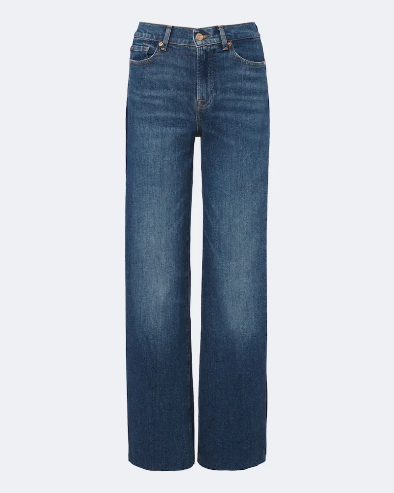 7 for all mankind Wide-Leg Jeans Lotta Blau