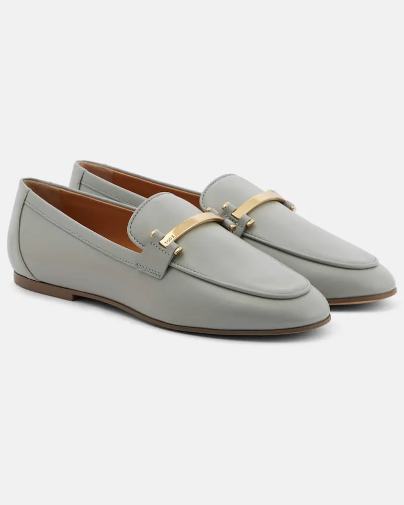 TOD'S Loafers aus Leder Grau