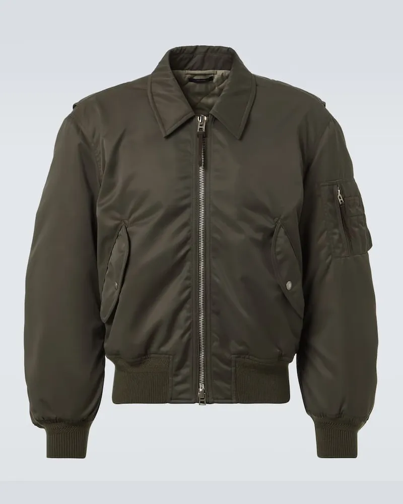 Tom Ford Bomberjacke aus Satin Grün