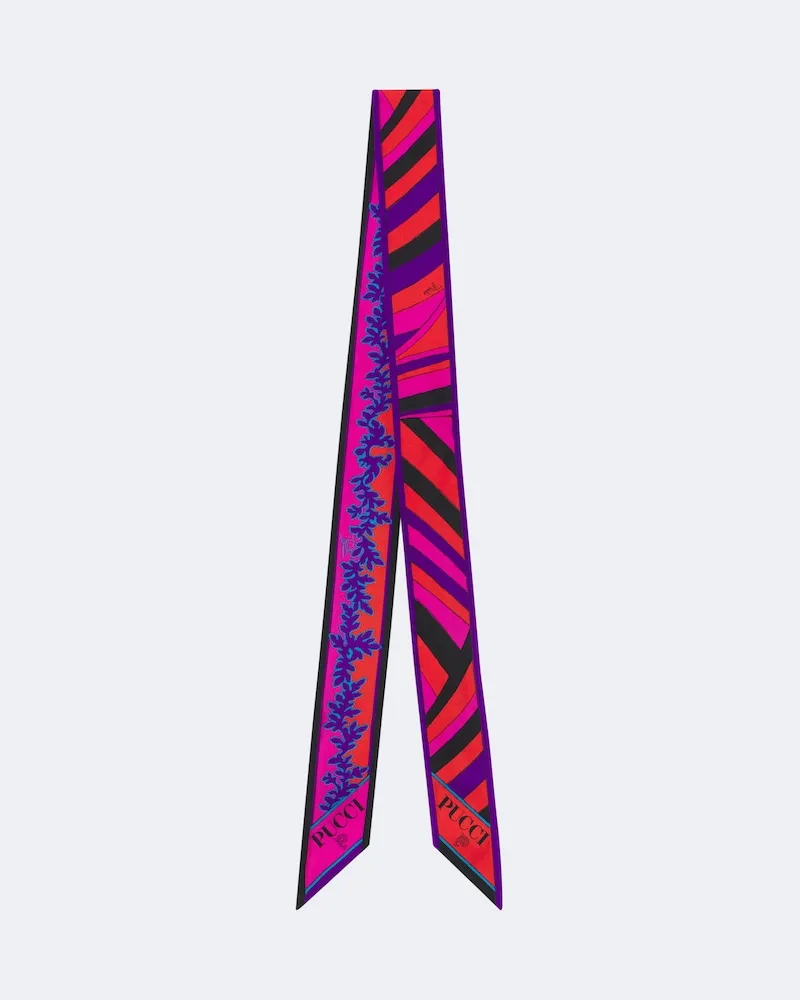 Emilio Pucci Tuch Selva und Iride aus Seiden-Twill Multicolor