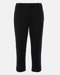 Magda Butrym Schmale Cropped-Hose aus einem Wollgemisch Schwarz