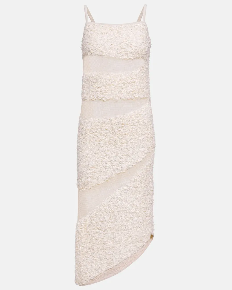 Dion Lee Robe aus einem Leinengemisch Weiã