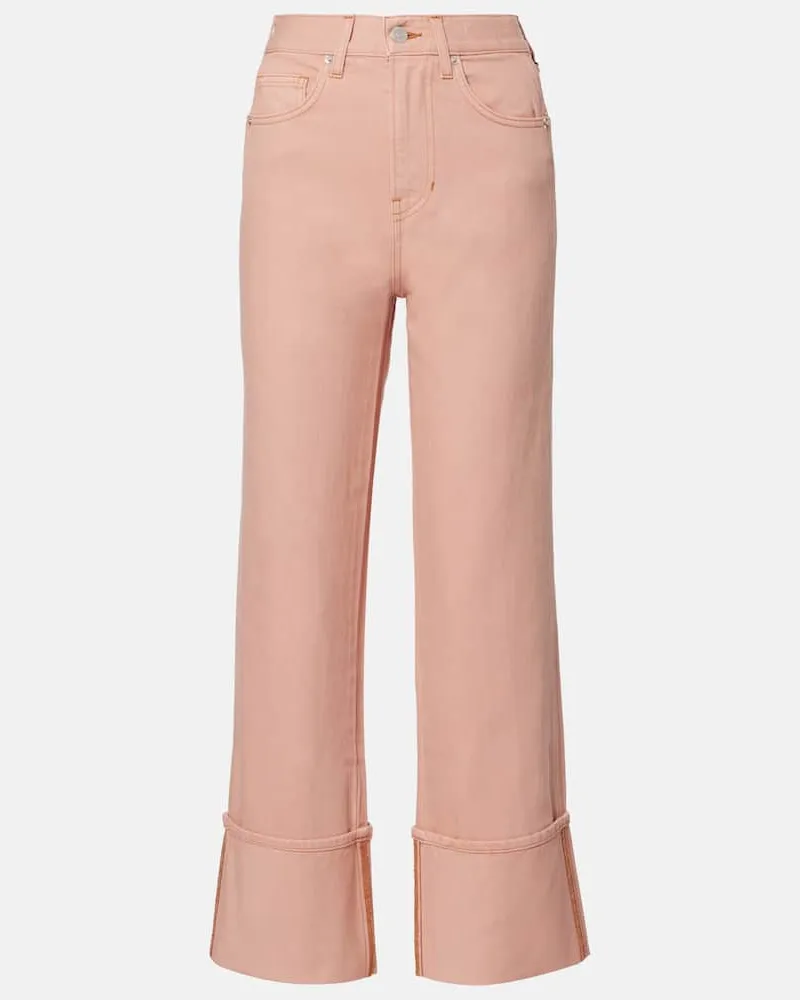 Veronica Beard Straight Jeans Dylan Pink
