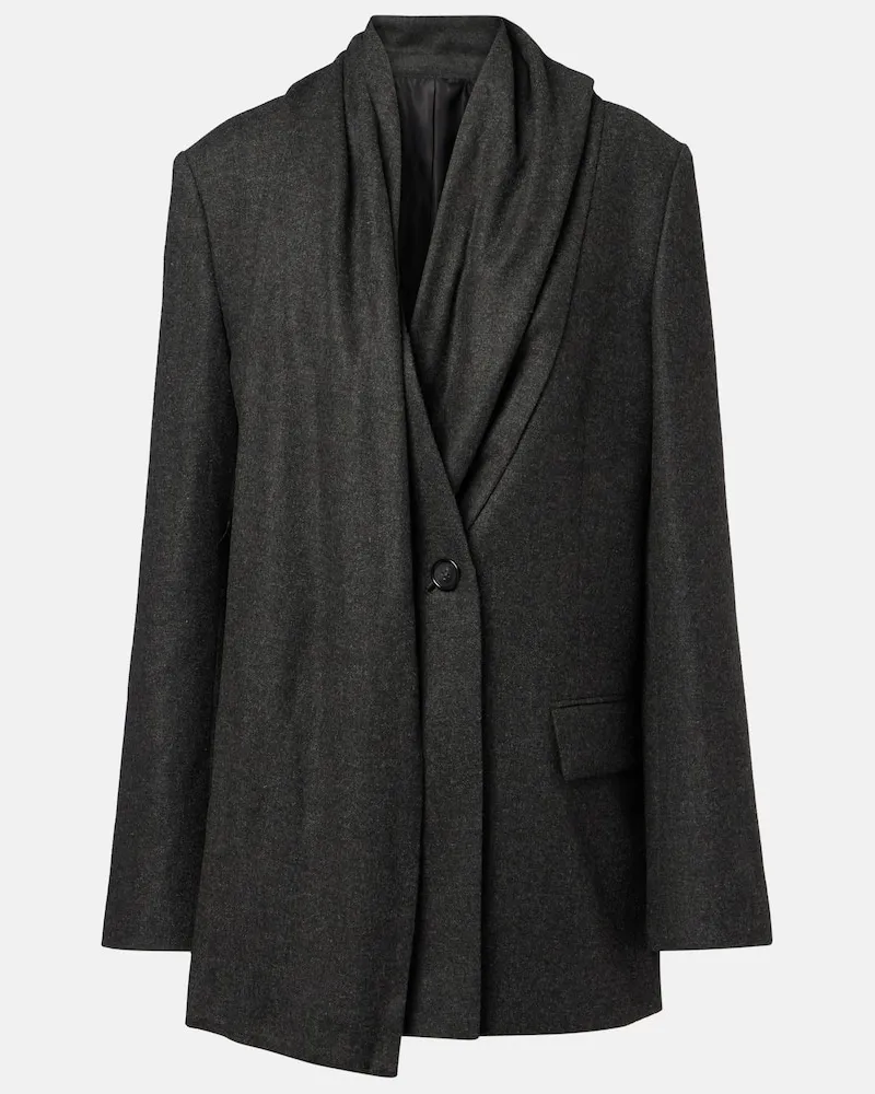 Totême Blazer aus Flanell Grau